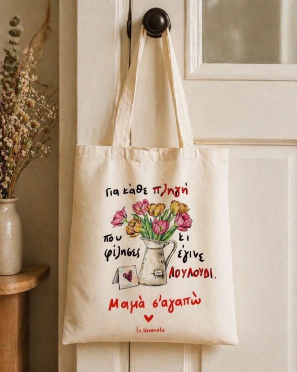 Tote bag ~ Λουλούδι🌺
